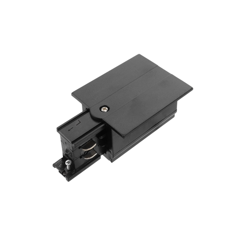 3-Fase Inbouw Rail - Power Connector - Zwart - Left - Outledtl.nl